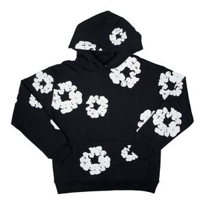 Denim Tears Black pull over hoodie. Size Medium Colour